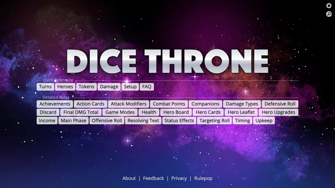 Dice Throne Rules | Rulepop